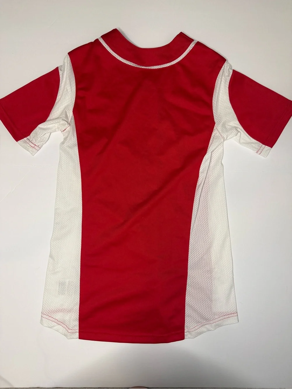 Nike Red and White Girls' Baseball Jersey